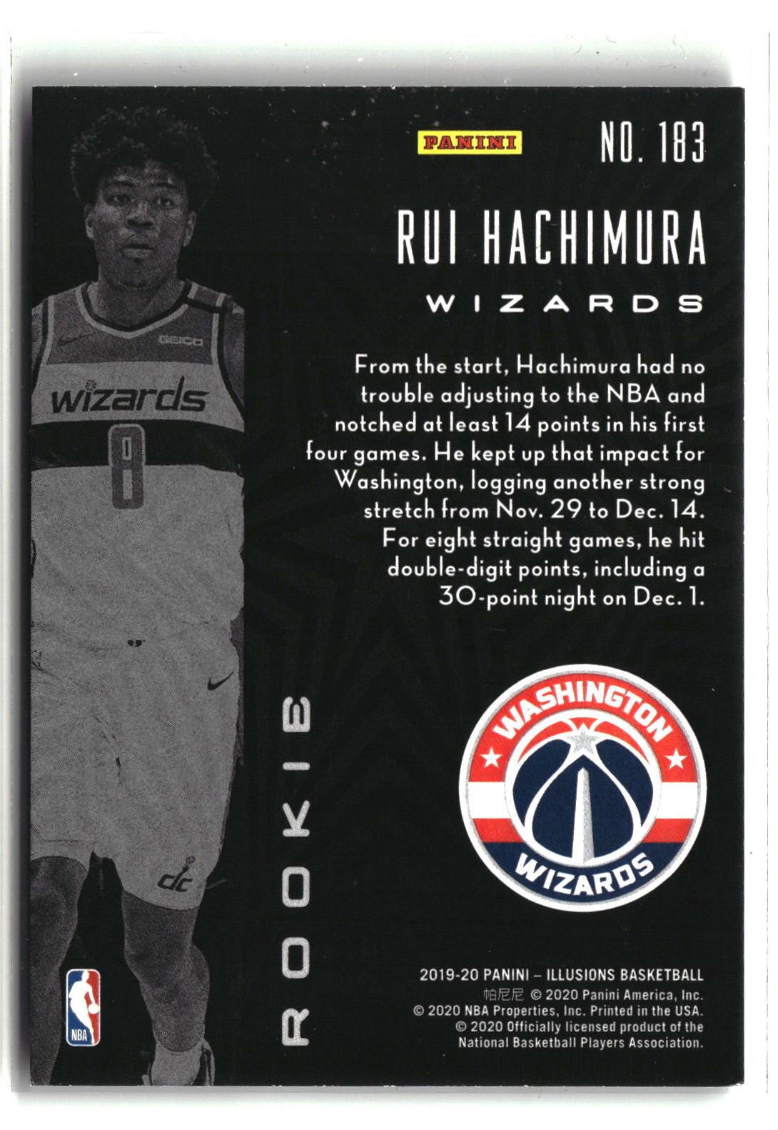 Rui Hachimura 2019-20 Panini Illusions #183