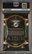Load image into Gallery viewer, Tua Tagovailoa 2020 Panini Select Die Cut Blue Prizm #45 PSA 9