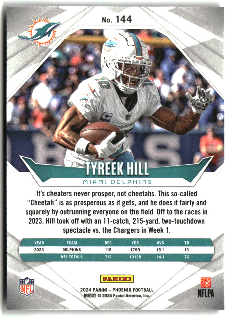 Tyreek Hill 2024 Panini Phoenix - Purple #144