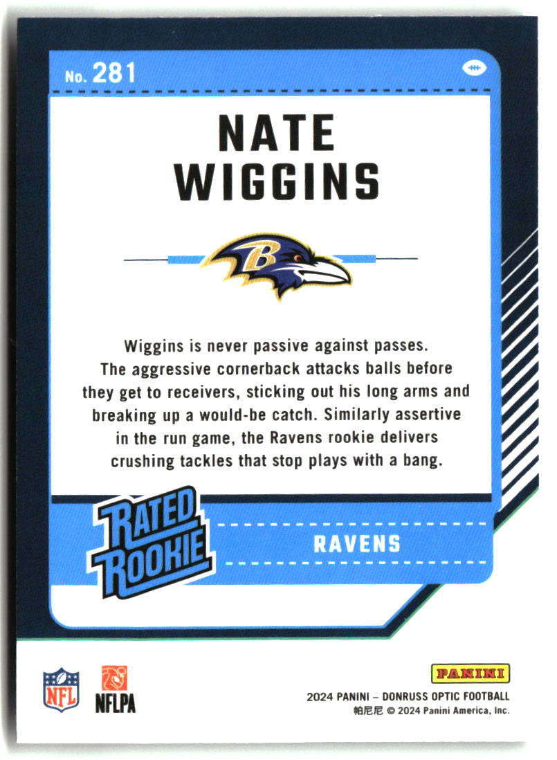 Nate Wiggins 2024 Donruss Optic #281