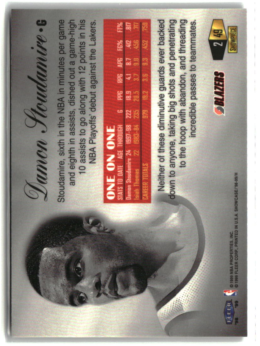 Damon Stoudamire 1998-99 Flair Showcase Flair Showcase Row 2 #49