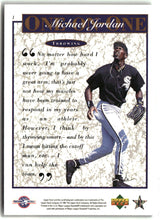 Load image into Gallery viewer, Michael Jordan 1995 Upper Deck Minor League Michael Jordan One On One #1