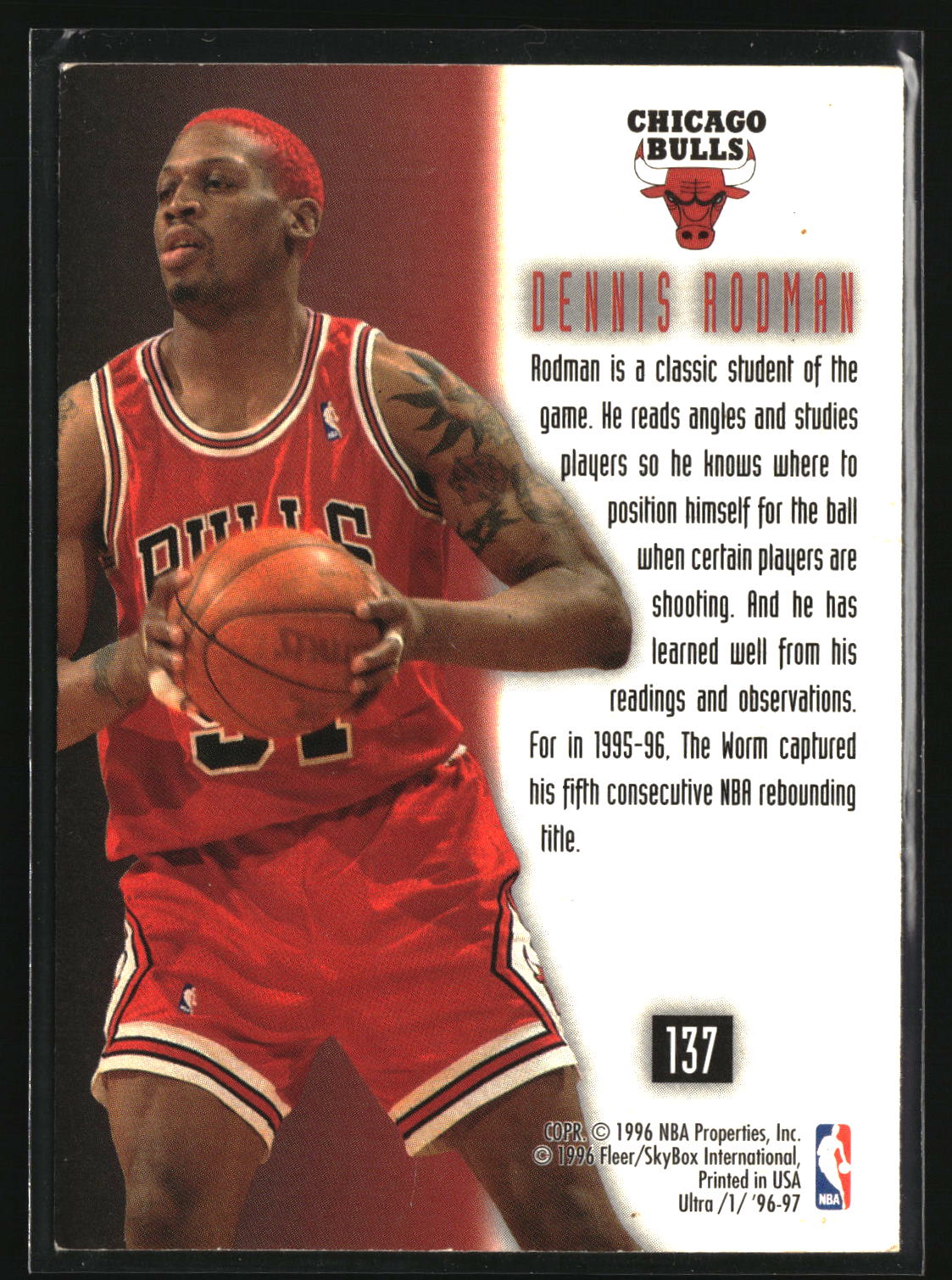 Dennis Rodman 1996-97 Ultra #137