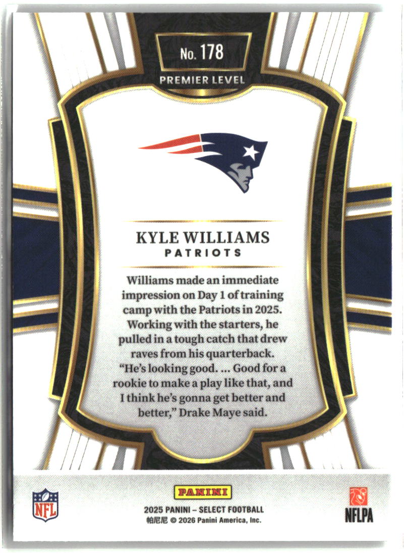 Kyle Williams 2025 Panini Select #178