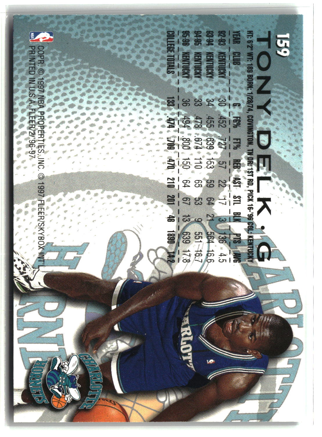 Tony Delk 1996-97 Fleer #159