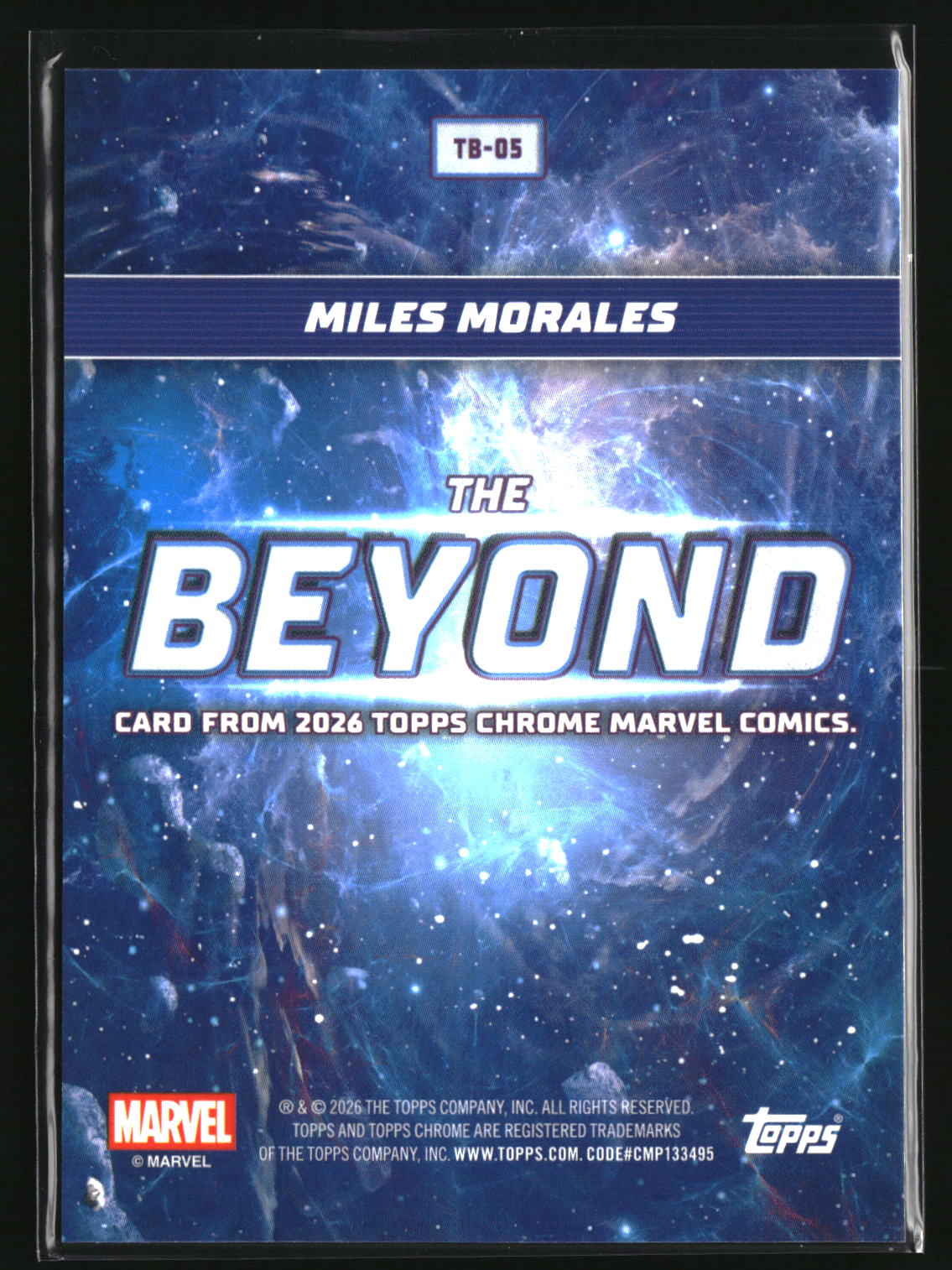Miles Morales 2026 Topps Chrome Marvel Comics The Beyond #TB-05