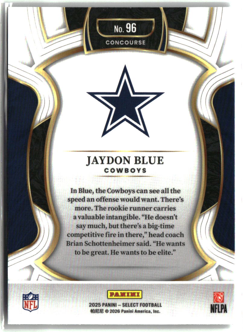 Jaydon Blue 2025 Panini Select #96