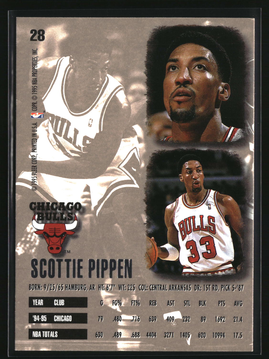 Scottie Pippen 1995-96 Ultra #28