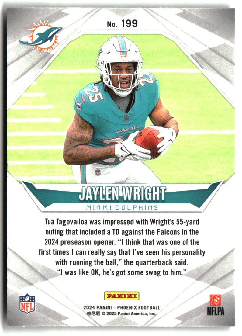 Jaylen Wright 2024 Panini Phoenix #199