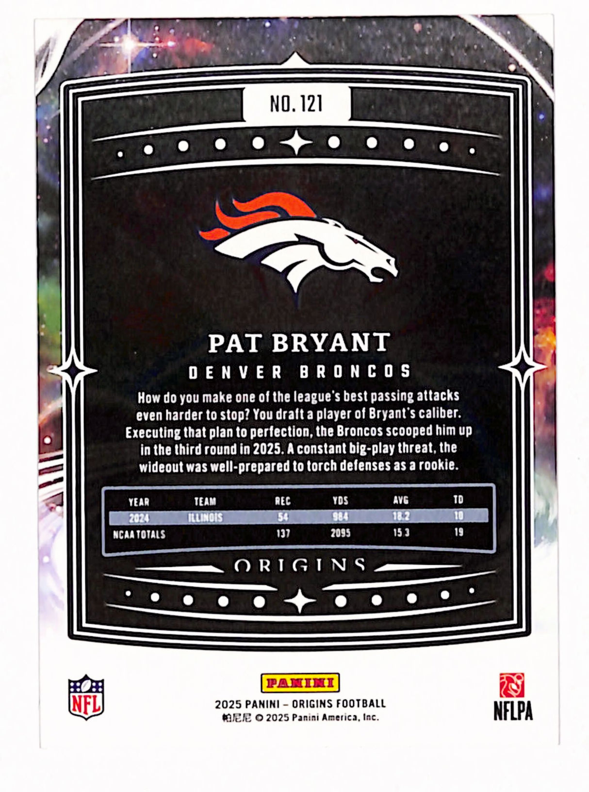 Pat Bryant 2025 Panini Origins #121