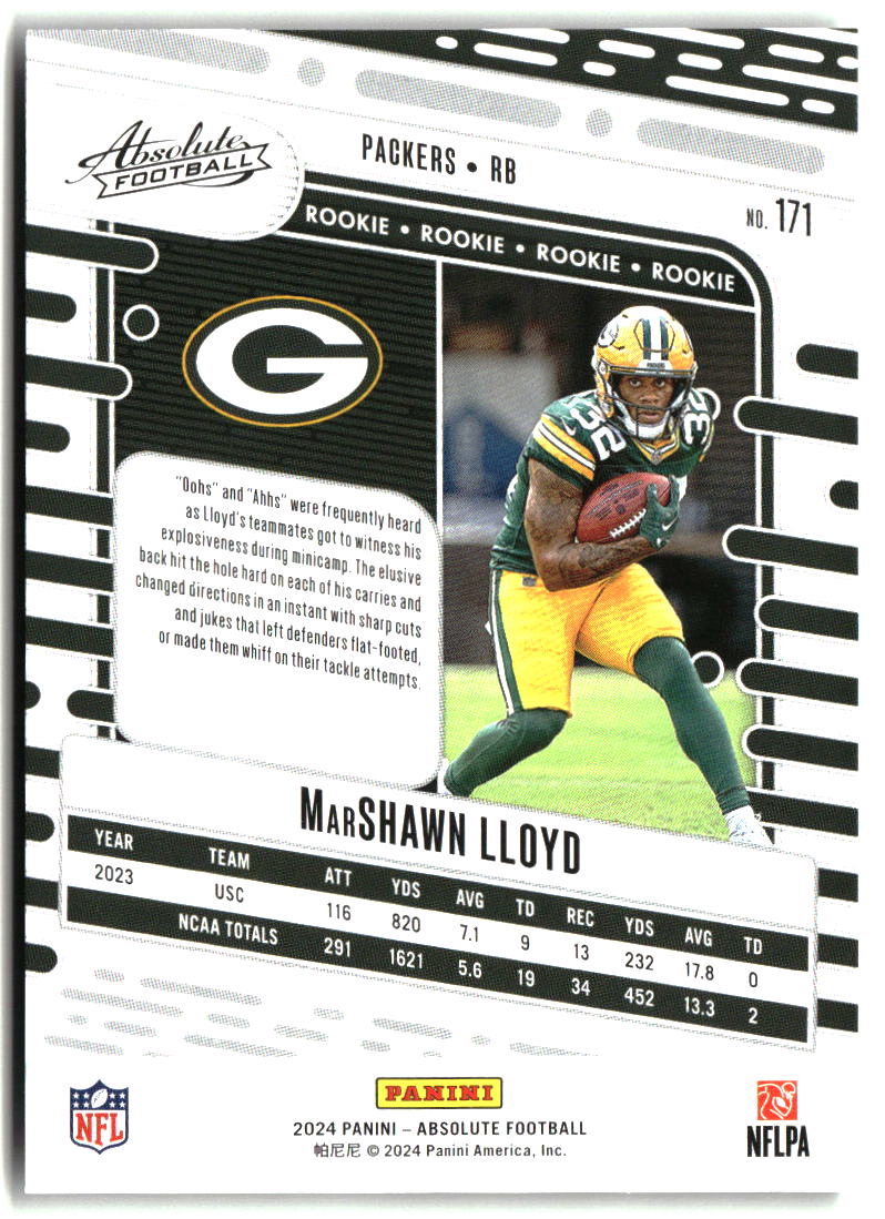 MarShawn Lloyd 2024 Panini Absolute Retail #171