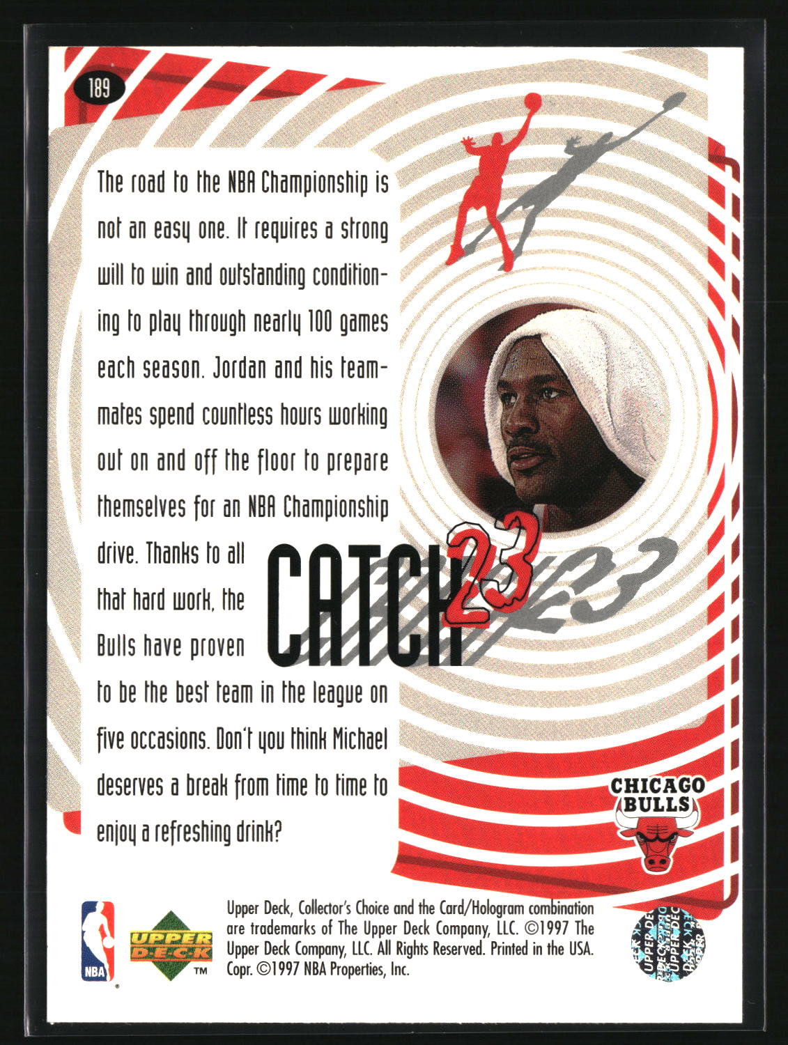 Michael Jordan 1997-98 Collector's Choice #189