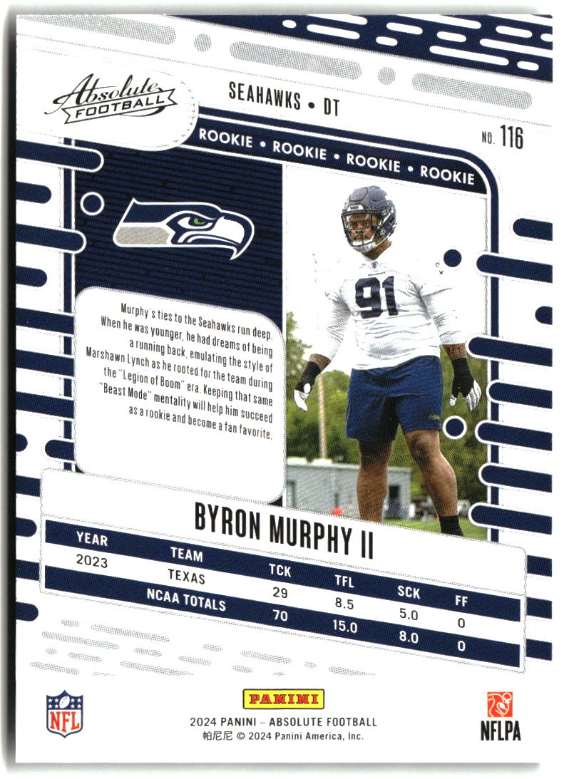 Byron Murphy II 2024 Panini Absolute Retail #116