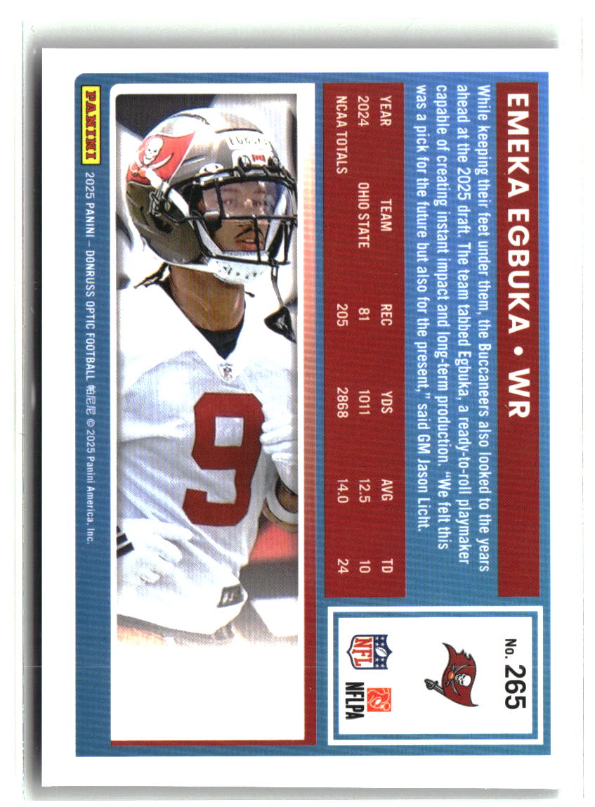 Emeka Egbuka 2025 Donruss Optic #265