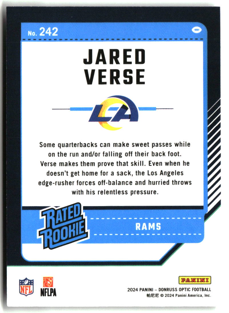 Jared Verse 2024 Donruss Optic #242