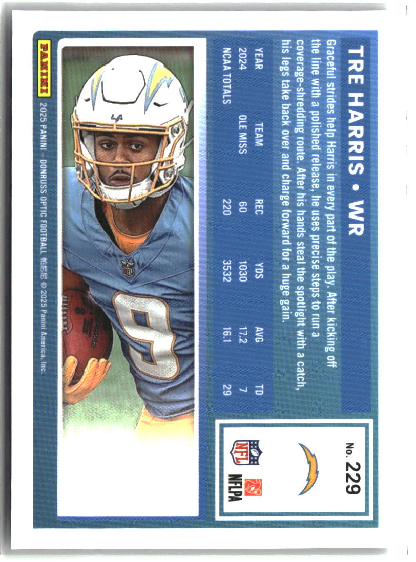 Tre Harris 2025 Donruss Optic #229