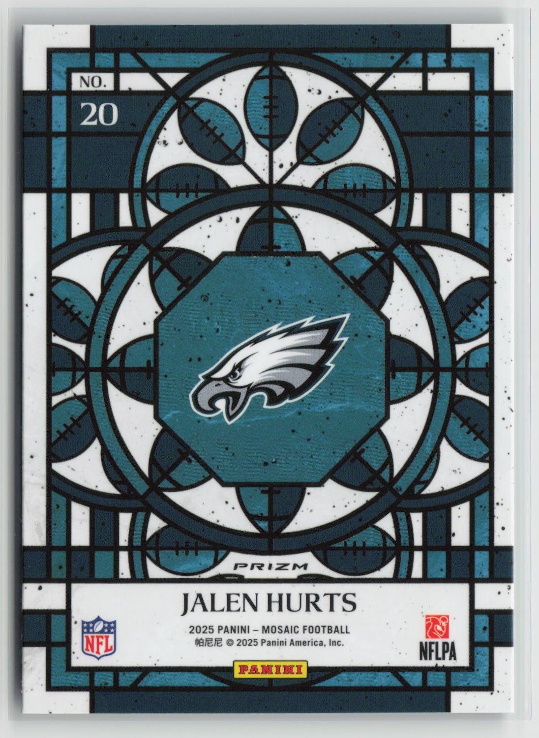 Jalen Hurts 2025 Panini Mosaic Stained Glass #20
