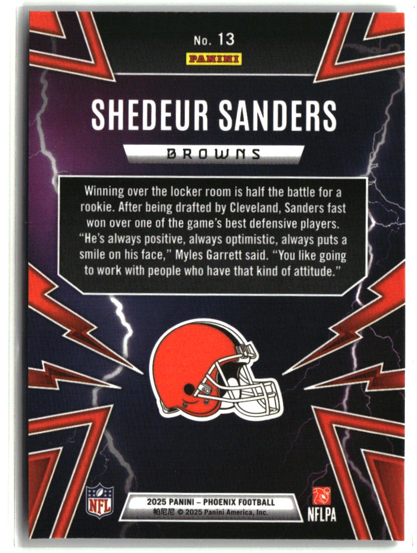 Shedeur Sanders 2025 Panini Phoenix Thunderbirds #13