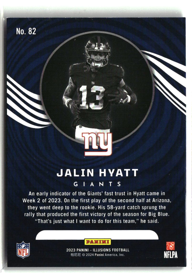 Jalin Hyatt 2023 Panini Illusions Orange Trophy Collection #82