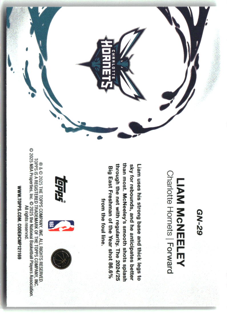 Liam McNeeley 2025-26 Topps Generation Now #GN-29