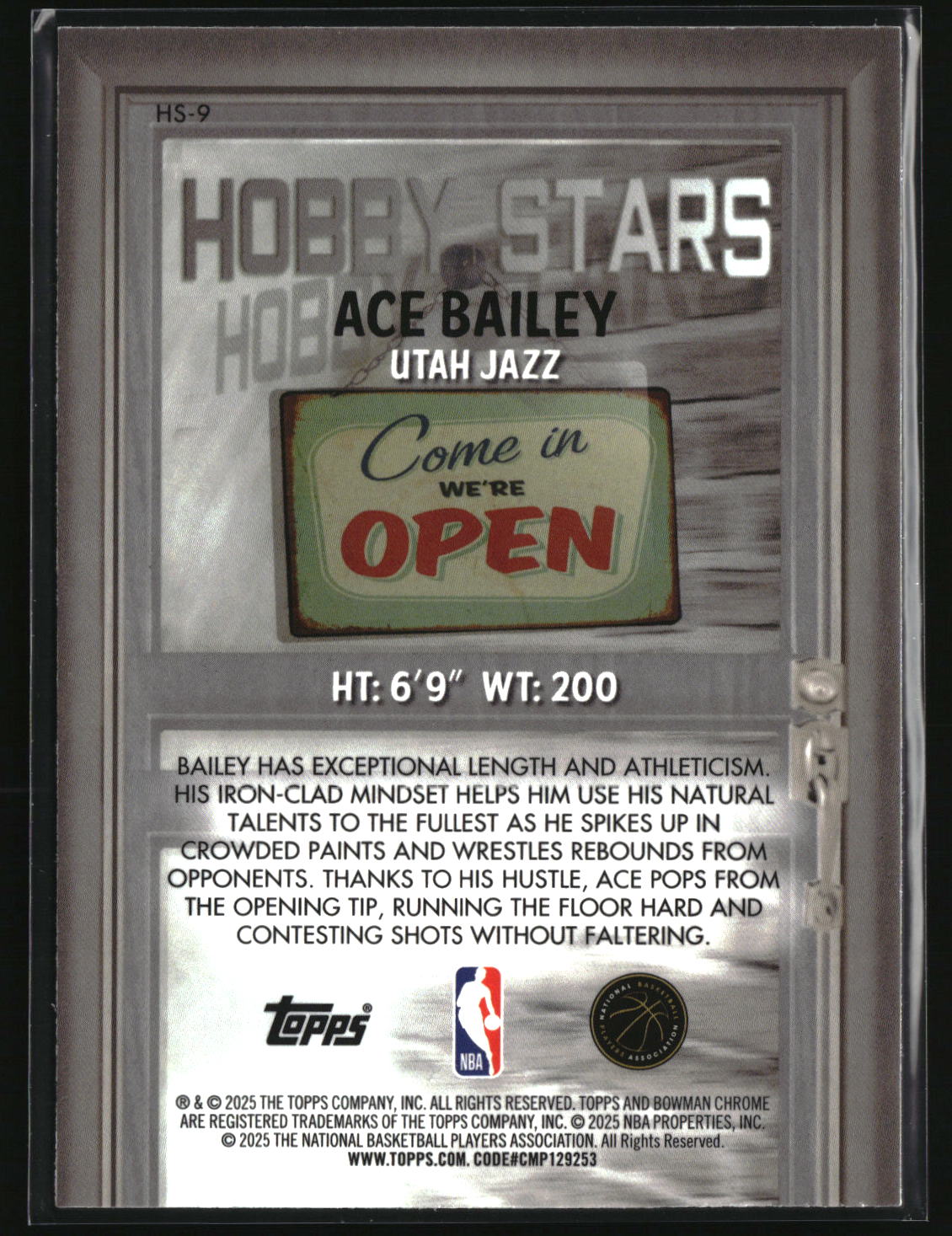 Ace Bailey 2025-26 Bowman Hobby Stars #HS-9