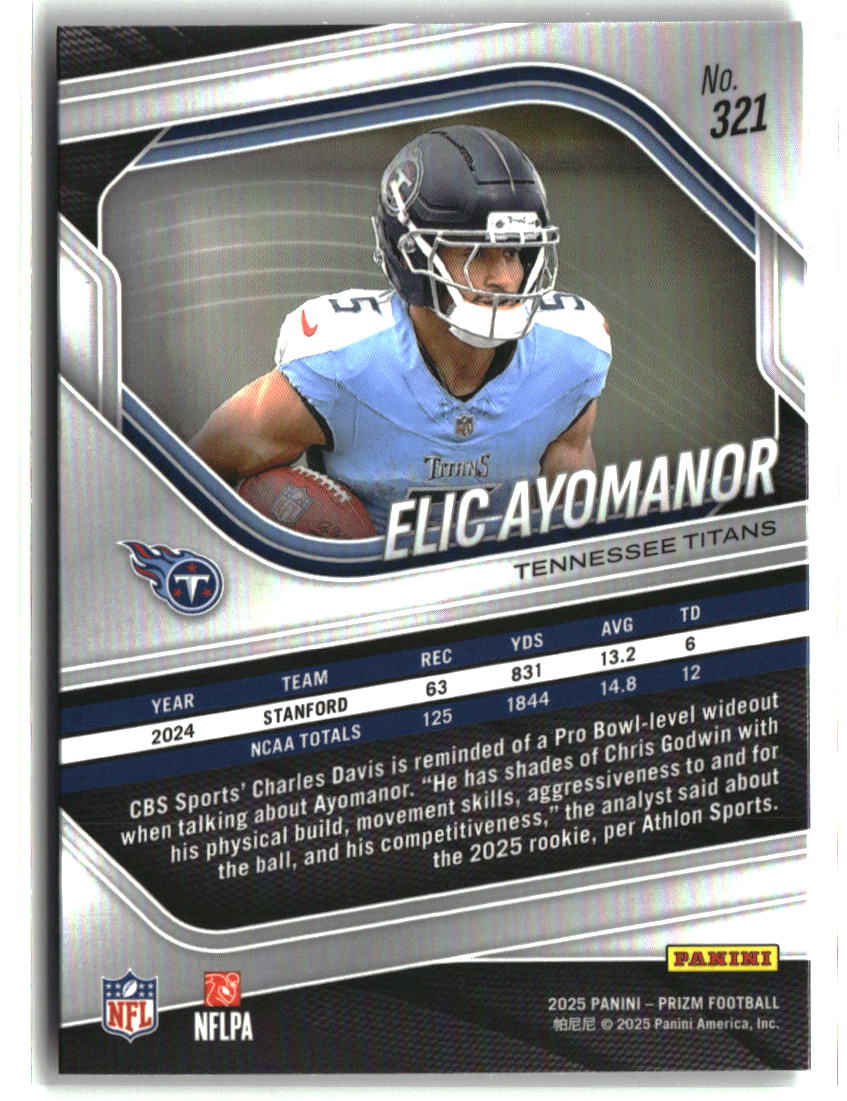 Elic Ayomanor 2025 Panini Prizm #321