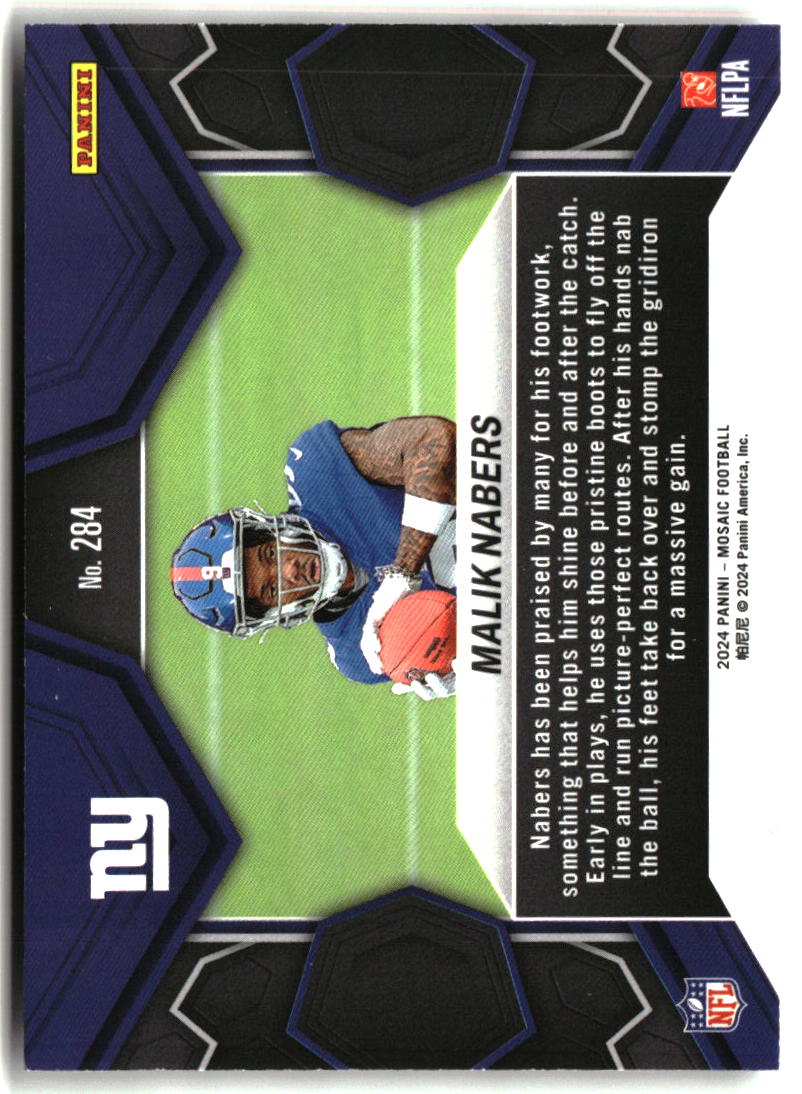 Malik Nabers 2024 Panini Mosaic #284