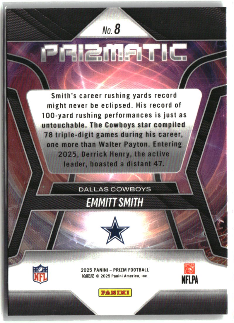 Emmitt Smith 2025 Panini Prizm Prizmatic #8