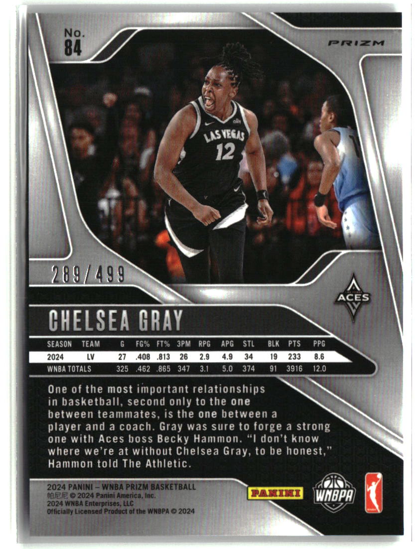 Chelsea Gray 2024 Panini Prizm WNBA Pulsar Prizms #84 #/499
