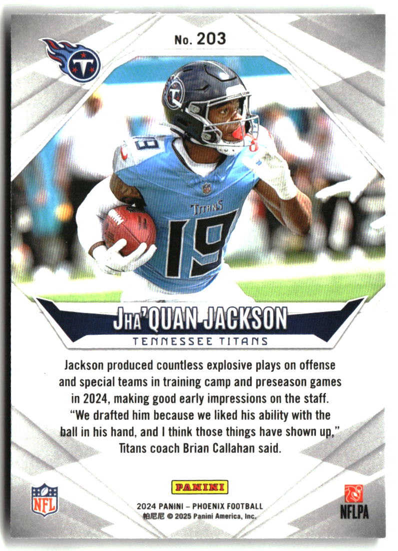 Jha'Quan Jackson 2024 Panini Phoenix #203