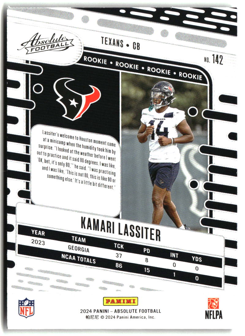 Kamari Lassiter 2024 Panini Absolute Retail #142