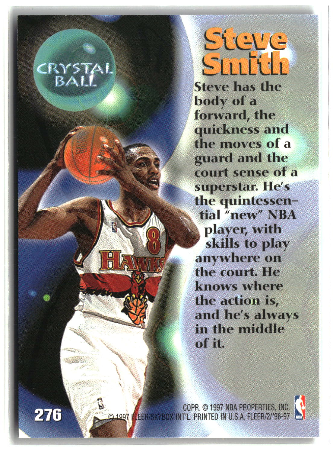 Steve Smith 1996-97 Fleer #276