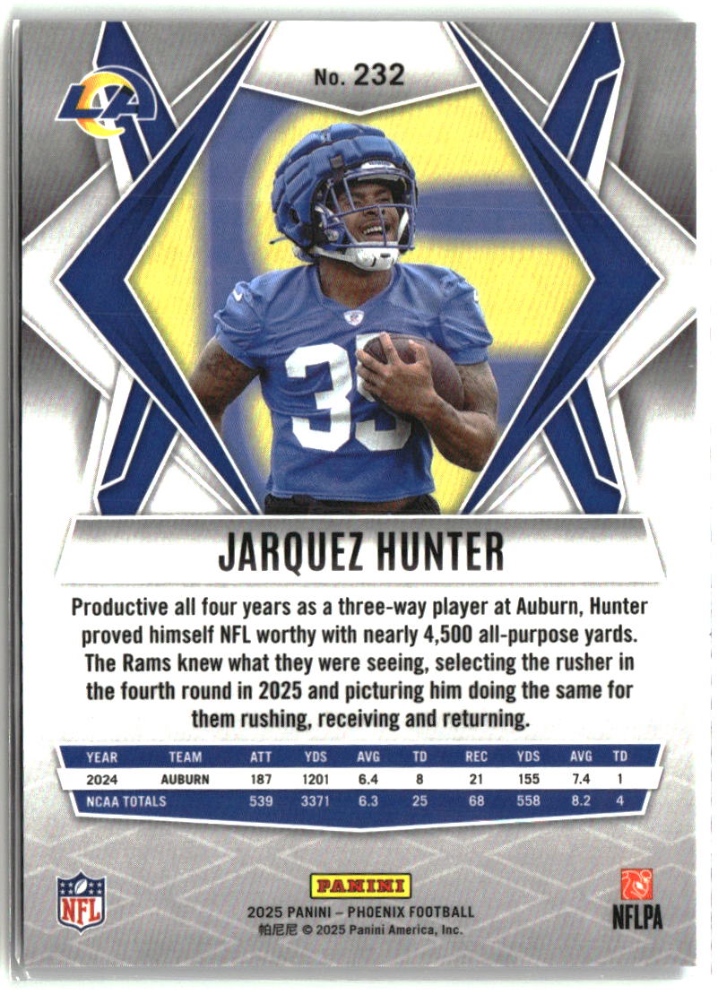 Jarquez Hunter 2025 Panini Phoenix #232
