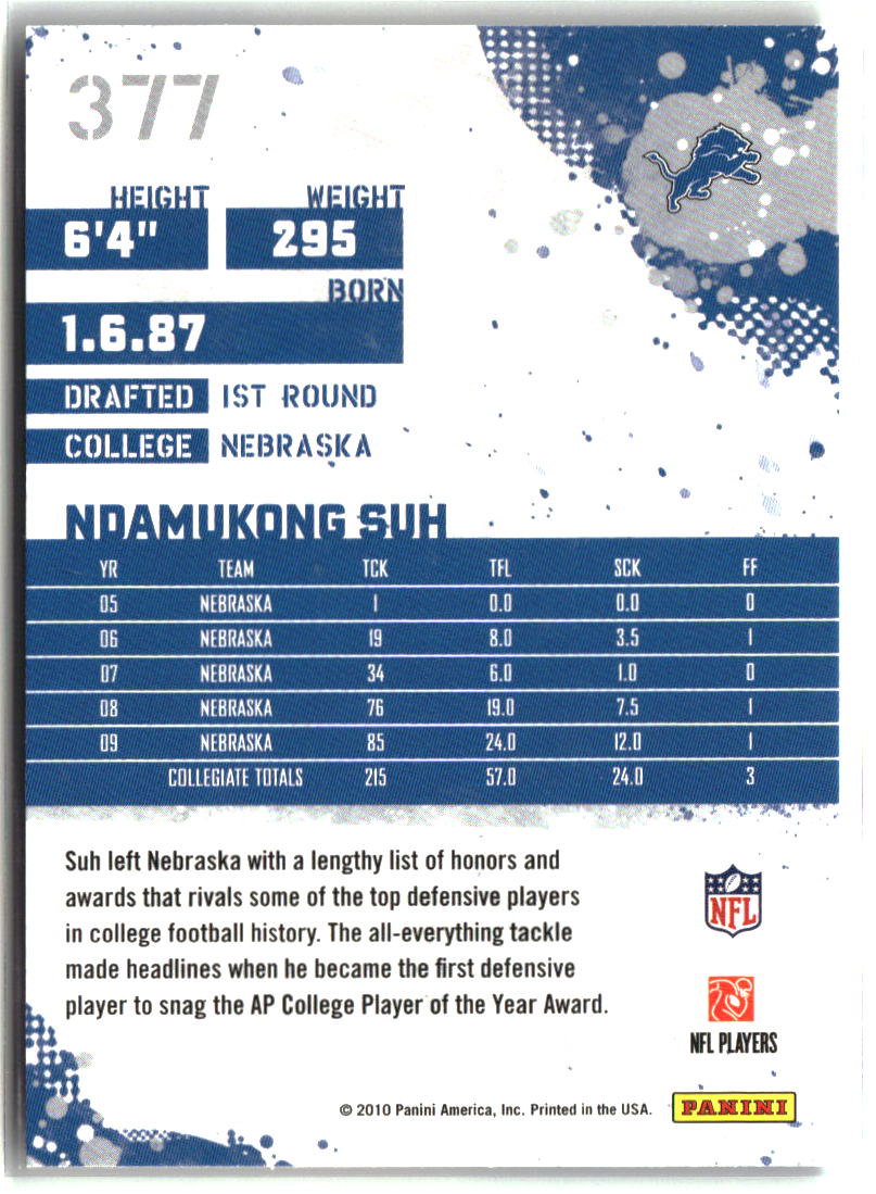 Ndamukong Suh 2010 Score #377