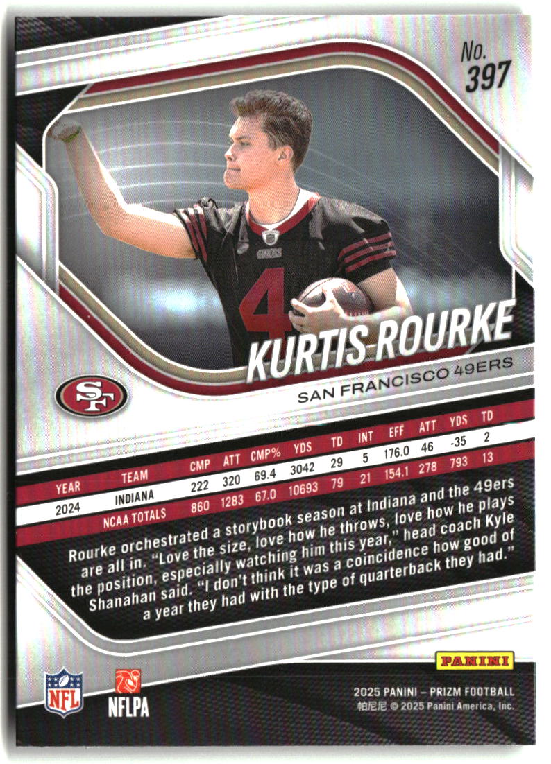 Kurtis Rourke 2025 Panini Prizm #397