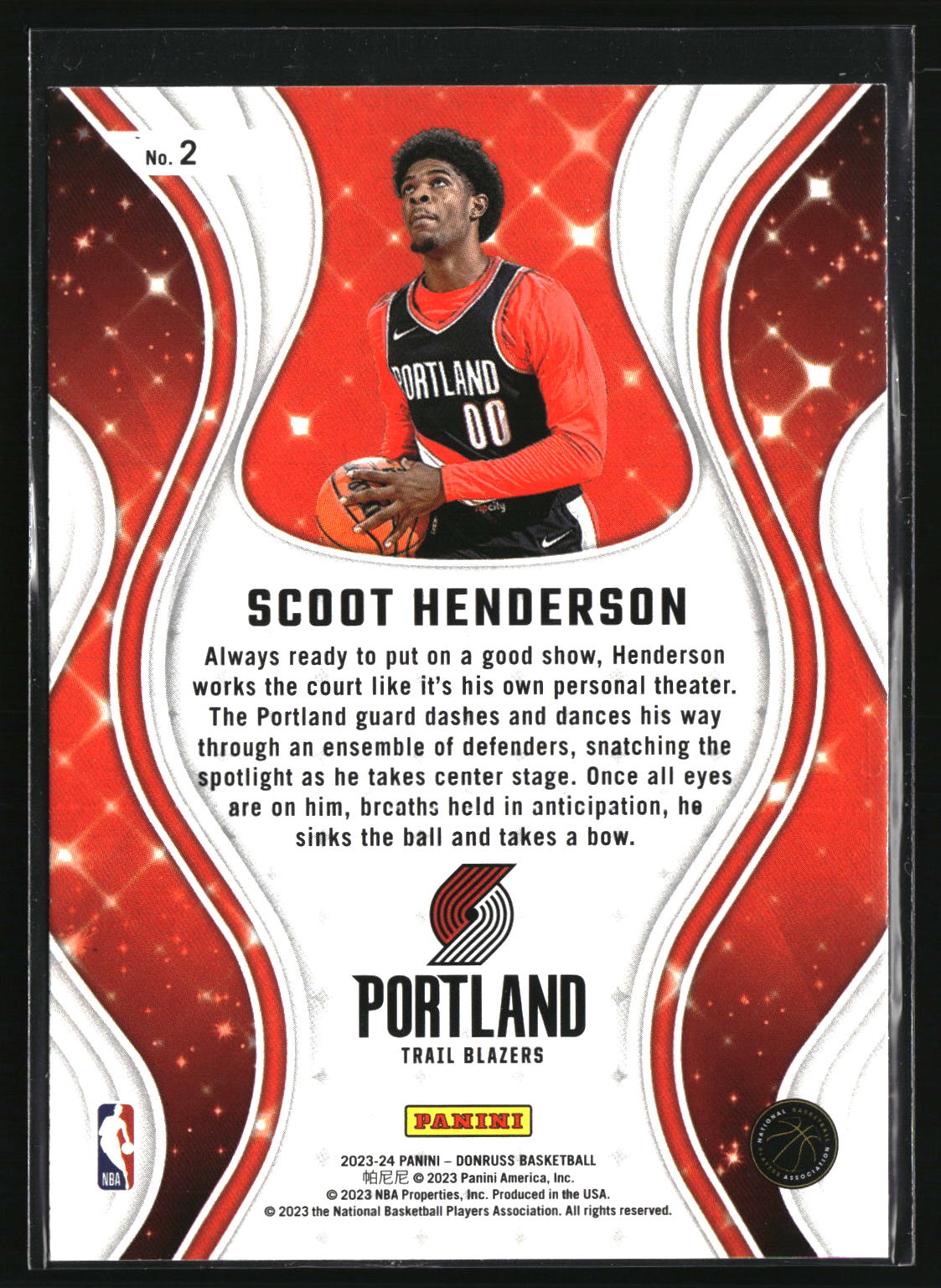 Scoot Henderson 2023-24 Donruss Magicians #2