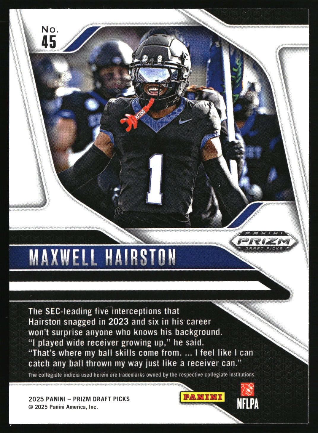 Maxwell Hairston 2025 Panini Prizm Draft Picks #45