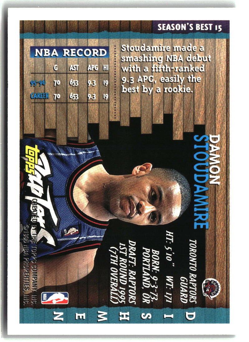 Damon Stoudamire 1996-97 Topps Season's Best #15