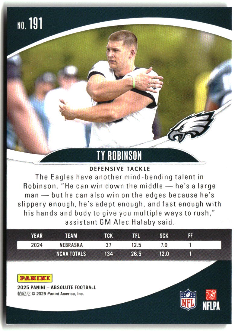 Ty Robinson 2025 Panini Absolute Retail #191