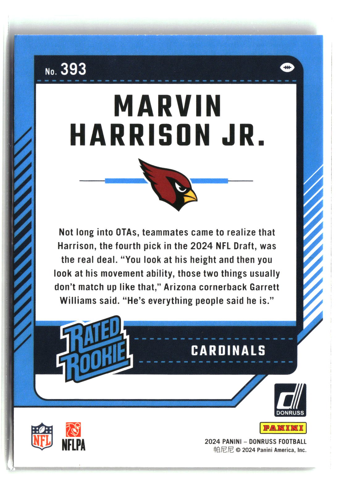 Marvin Harrison Jr. 2024 Donruss #393