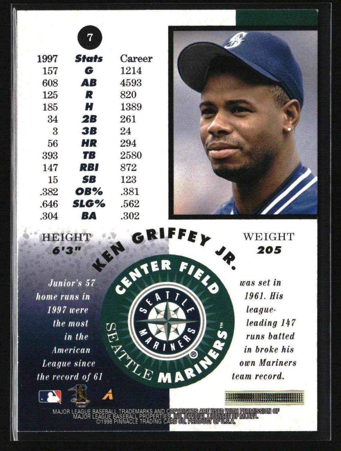 Ken Griffey Jr. 1998 Pinnacle Mint Collection Bronze #7