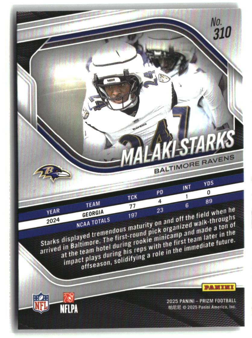 Malaki Starks 2025 Panini Prizm #310