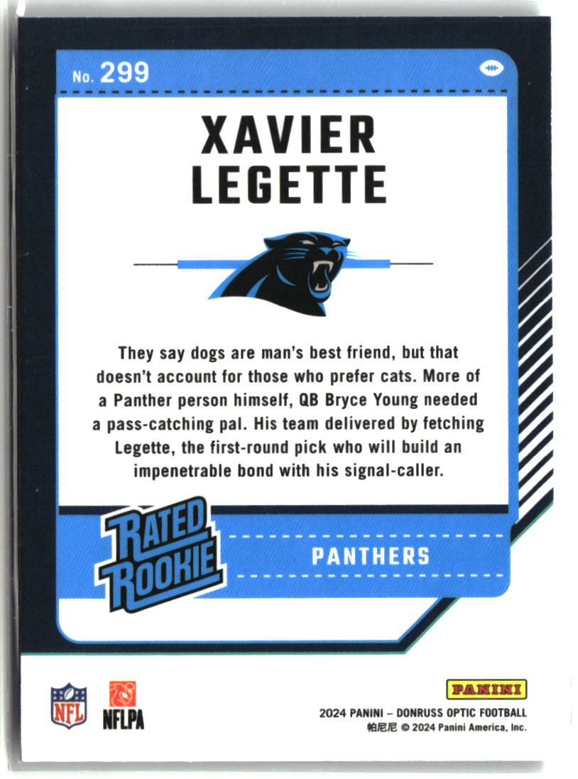 Xavier Legette 2024 Donruss Optic #299