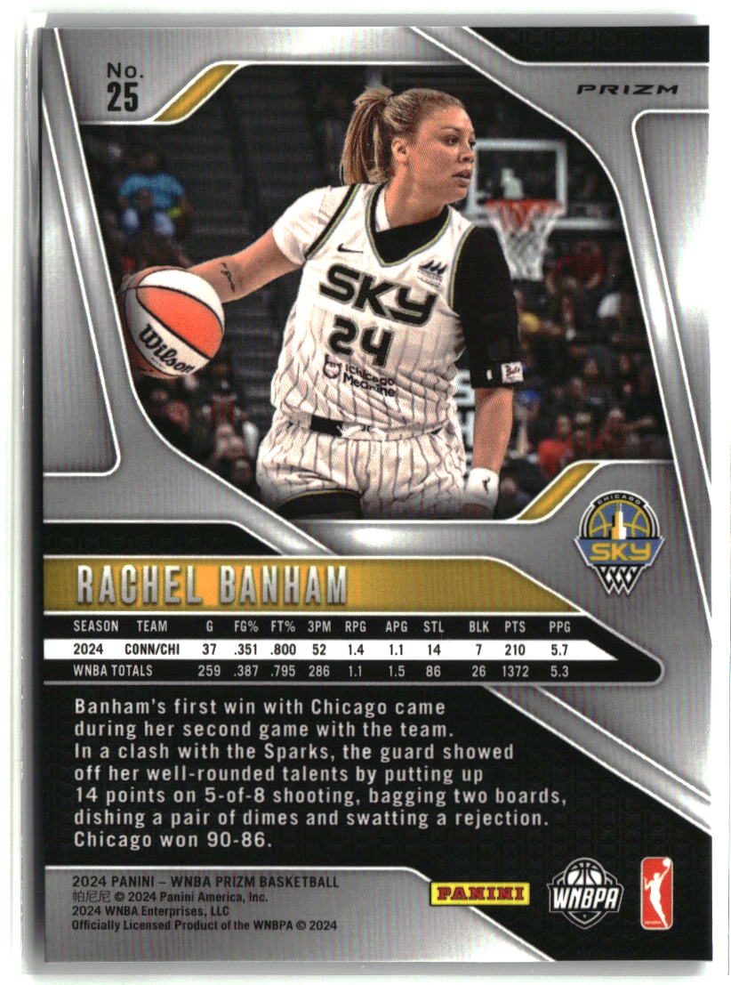 Rachel Banham 2024 Panini Prizm WNBA Silver Prizms #25