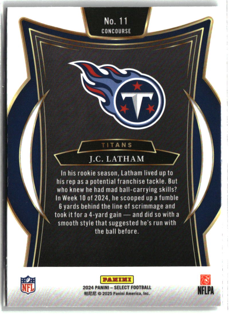 J.C. Latham 2024 Panini Select #11