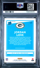 Load image into Gallery viewer, Jordan Love 2020 Panini Donruss Optic Blue Hyper #154 PSA 10