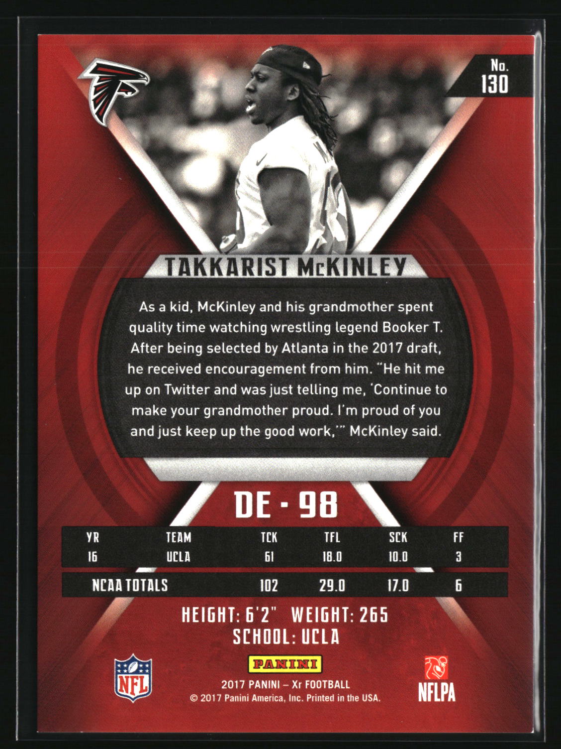 Takkarist McKinley 2017 Panini XR Green #130 #/5