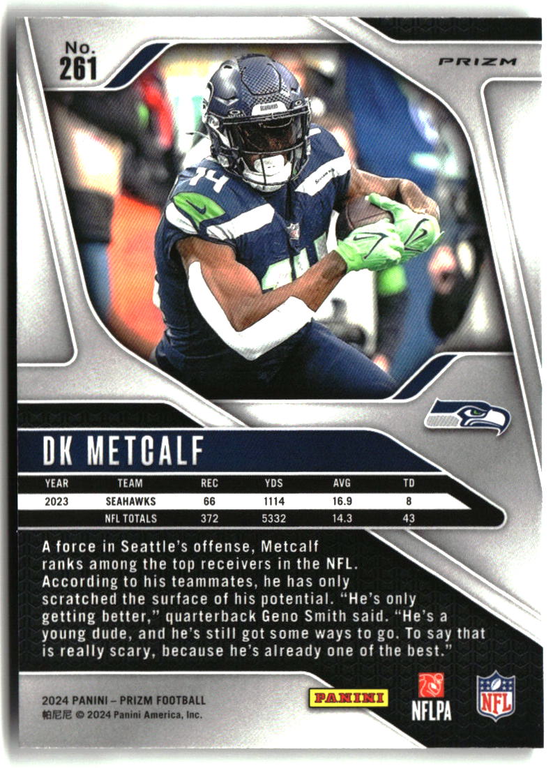 DK Metcalf 2024 Panini Prizm Silver #261