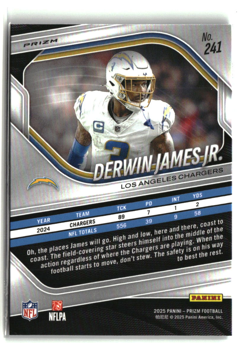 Derwin James Jr. 2025 Panini Prizm White Disco #241