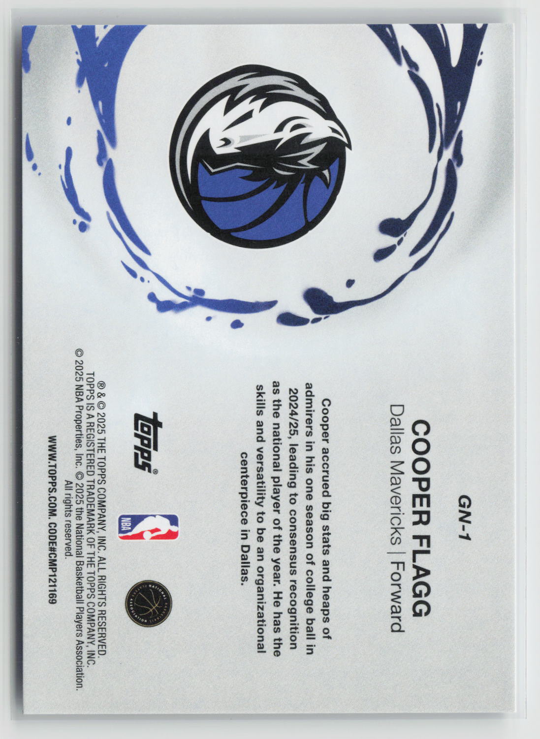 Cooper Flagg 2025-26 Topps Generation Now #GN-1